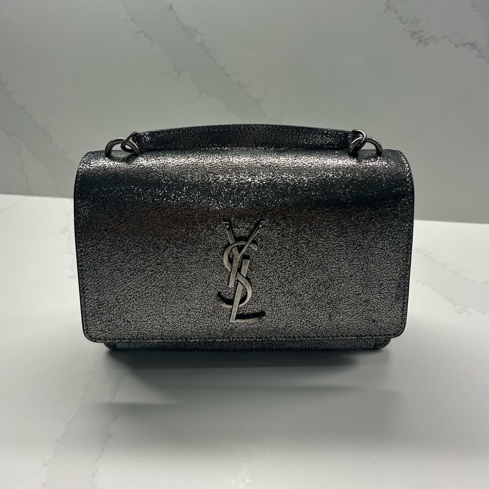 Yves Saint Laurent - YSL metalic small bag with chain